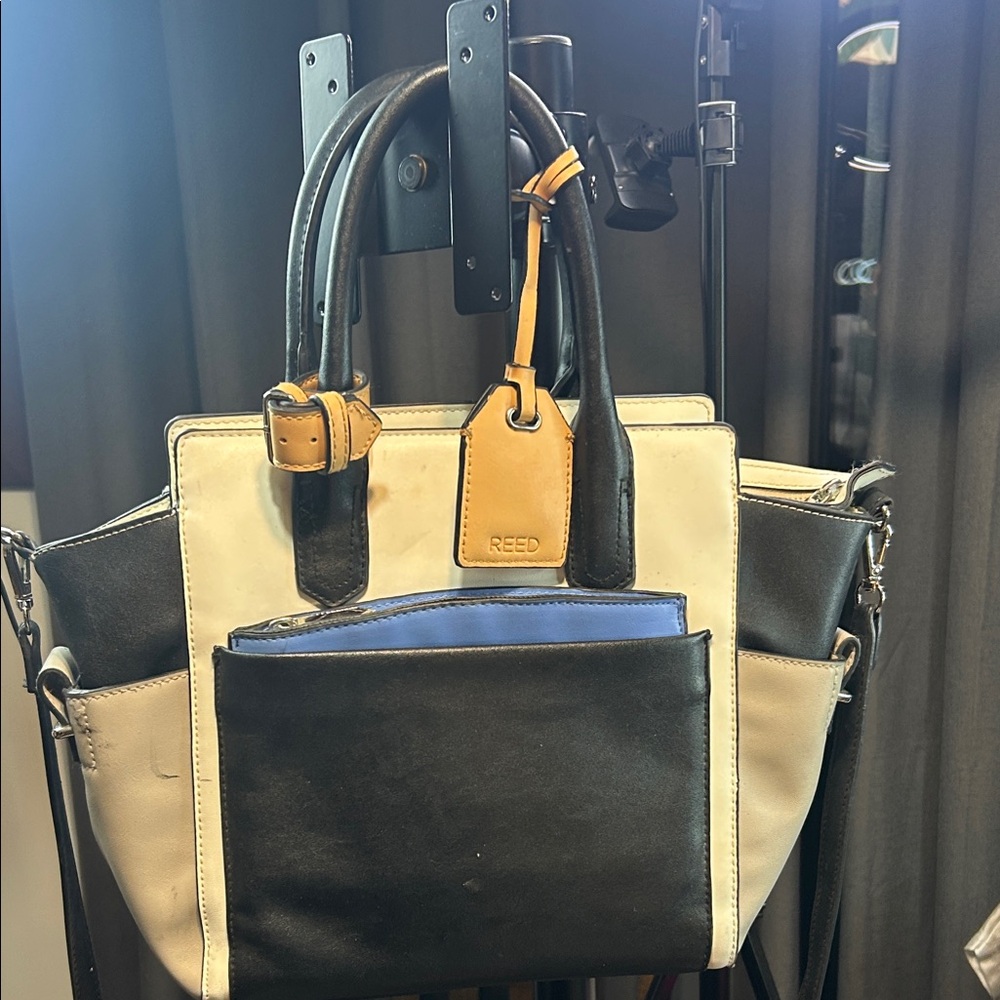 Black and Cream Women's Bag